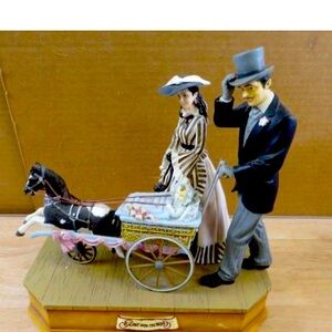 MIB GONE WITH THE WIND  San Francisco Music Box Co Baby Carriage Rhett Scarlett